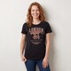Dames T-shirt met opdruk zwart