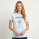Dames T-shirt met opdruk blauw
