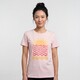 Dames T-shirt met opdruk roze