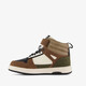 Hoge jongens sneakers bruin groen