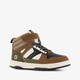 Hoge jongens sneakers bruin groen