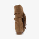 Dames boots met franjes bruin