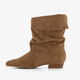 Dames boots met franjes bruin