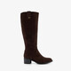 XX By hoge dames laarzen met hak donkerbruin
