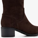 XX By hoge dames laarzen met hak donkerbruin