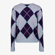 Geruit dames vest blauw