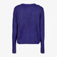 Dames trui met decoratieve knopen blauw
