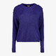 Dames trui met decoratieve knopen blauw