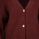 Fijngebreid dames vest bordeauxrood