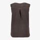 Dames teddy bodywarmer donkerbruin