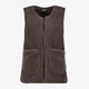 Dames teddy bodywarmer donkerbruin