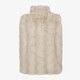 Gilet van imitatiebont beige
