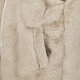 Gilet van imitatiebont beige