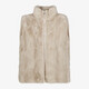 Gilet van imitatiebont beige