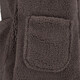 Dames teddy bodywarmer donkerbruin