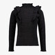 Meisjes shirt met lange mouwen en glitters zwart