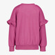 Meisjes sweater met opdruk en ruches roze