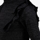 Meisjes shirt met lange mouwen en glitters zwart