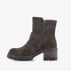 Dames biker boots met hak grijs