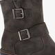 Dames biker boots met hak grijs