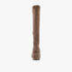 Hoge dames laarzen met hak taupe