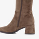 Hoge dames laarzen met hak taupe