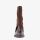 Slouchy dames cowboylaarzen met omslag bruin