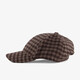 Dames pet geruit bruin