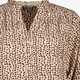 Dames blouse met print beige