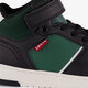 Levi’s Kick Mid hoge jongens sneakers zwart groen