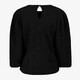 Dames top met subtiele glitters zwart