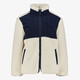 Jongens teddy tussenjas wit blauw