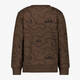Jongens sweater met print bruin