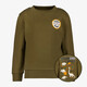 Jongens sweater met backprint groen