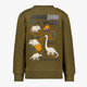 Jongens sweater met backprint groen