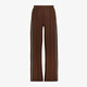 MyWay meisjes wide leg pantalon met bies bruin blauw