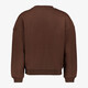 Meisjes sweater met tekstopdruk bruin blauw
