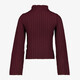 Meisjes top met structuur bordeaux rood
