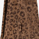 Meisjes teddy gilet met panterprint bruin