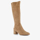 Tamaris hoge dames stretchlaarzen beige