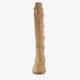 Hoge dames stretchlaarzen beige