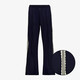 Dames broek met kanten biezen blauw