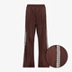 TwoDay dames broek met kanten biezen bruin