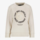 Unsigned jongens sweater met opdruk beige