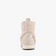 Hoge dames pantoffels met teddy voering beige