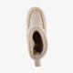Hoge dames pantoffels met teddy voering beige