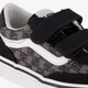 Brooklyn LS V Scribble Check kinder sneakers zwart