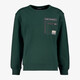 Jongens sweater met borstzakje donkergroen