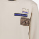 Jongens sweater met backprint ecru