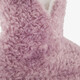 Hoge pluche dames pantoffels lila